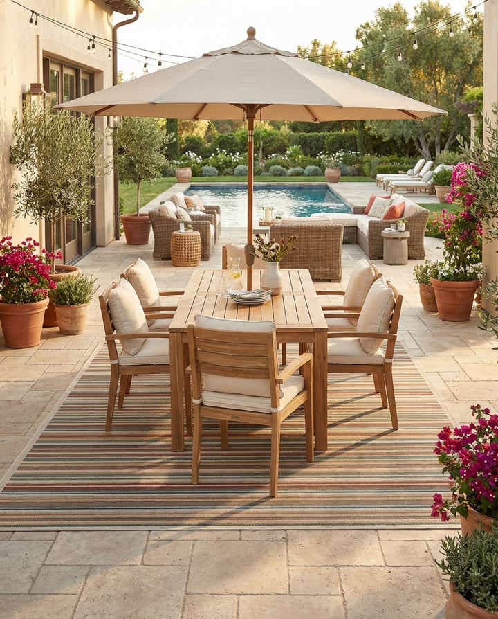 10' x 13' Easy-Clean Baja Indoor / Outdoor Rug