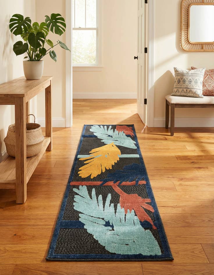 Detail image of  2' x 8'  Washable Belize Indoor / Outdoor Runner Rug