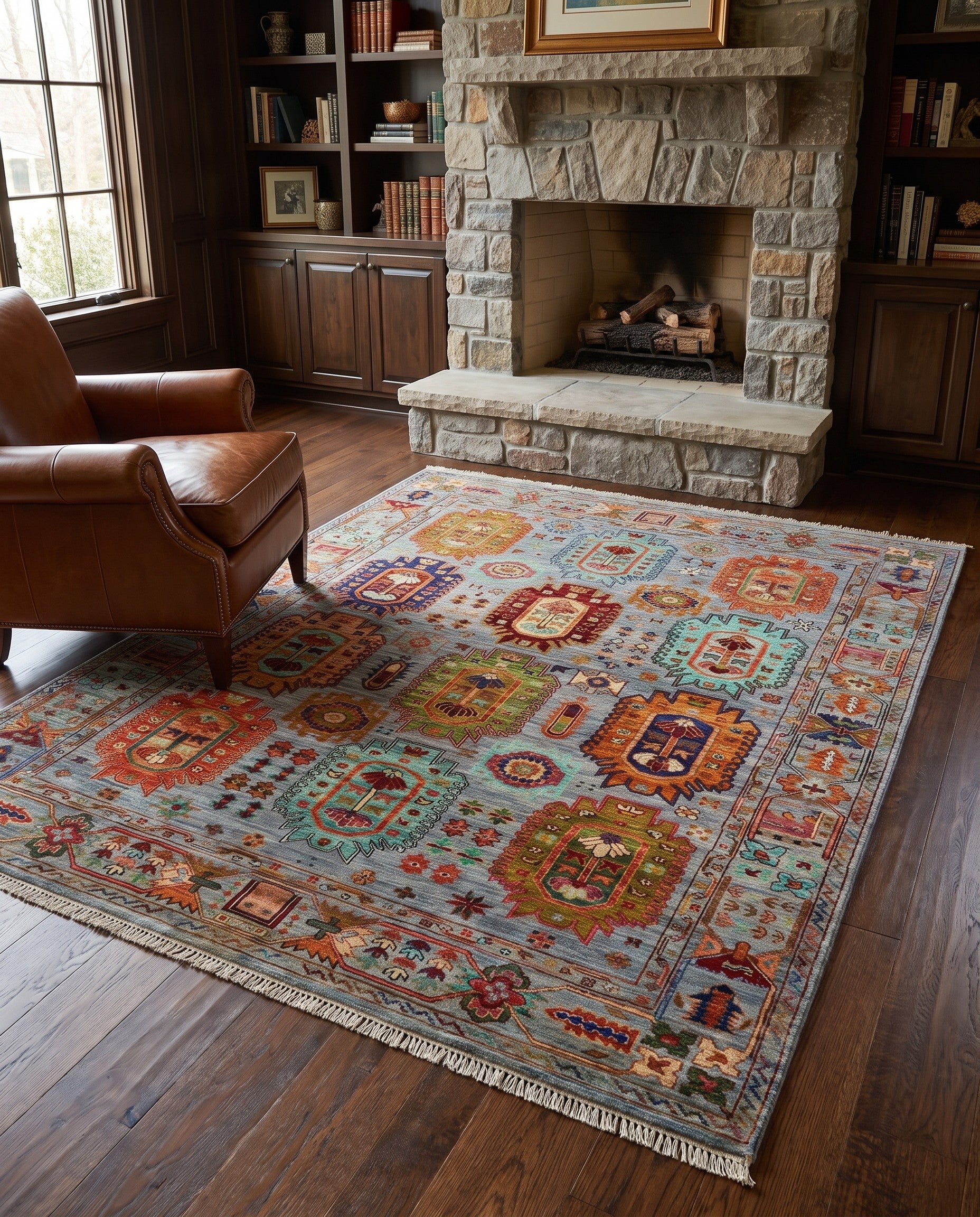 5' x 6' 10 Hand Knotted Ariana Ziegler Rug