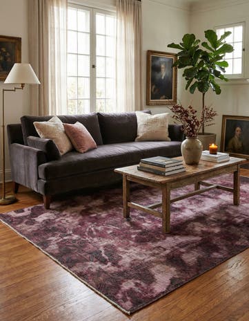 5' 7 x 9' Hand Knotted Ultra Vintage Persian Wool Rug
