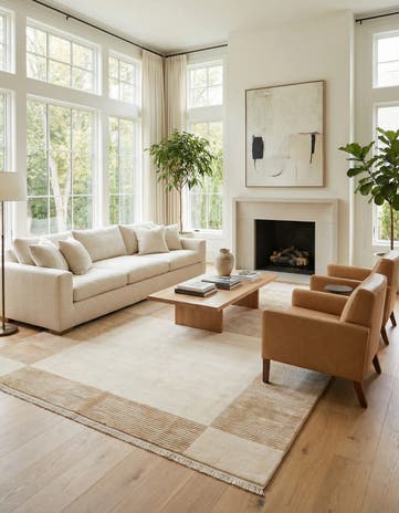 8' 1 x 11' 5 Hand Knotted Darya Wool Rug