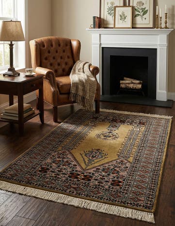 2' 9 x 4' 3 Hand Knotted Bokhara Oriental Wool Rug