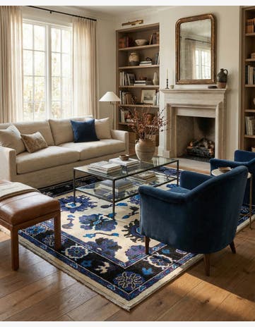 9' 3 x 12' 9 Hand Knotted Oushak Wool Rug