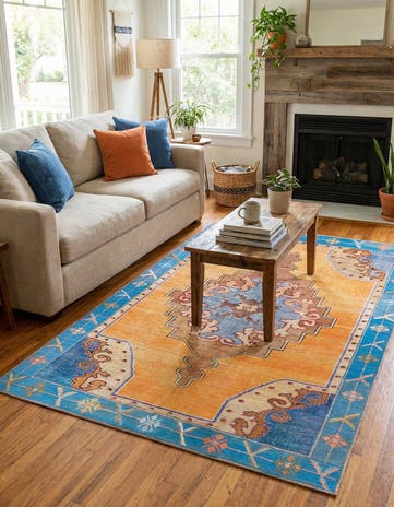 5' x 8' Washable Timeless Rug