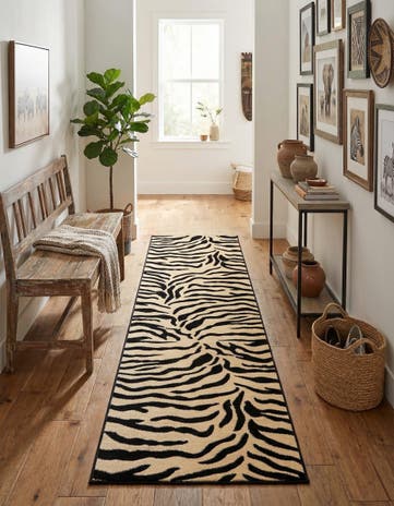 Ivory Safari Runner Rug