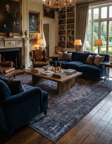9' 8 x 13' 6 Vintage Royal Wool Rug