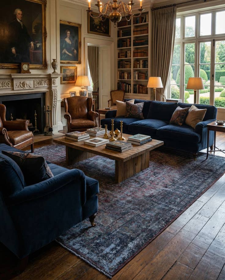 Detail image of 9' 8 x 13' 6 Vintage Royal Wool Rug