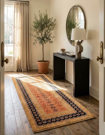 2' 9 x 6' 1 Kashkuli Wool Runner Rug