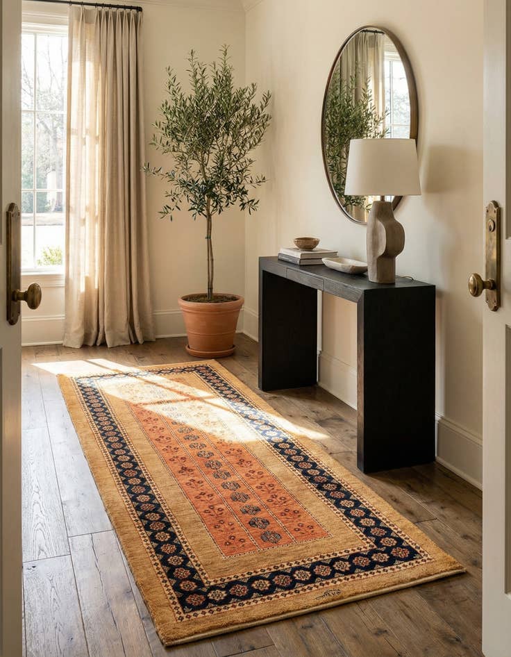 Detail image of 2' 9 x 6' 1 Kashkuli Wool Runner Rug