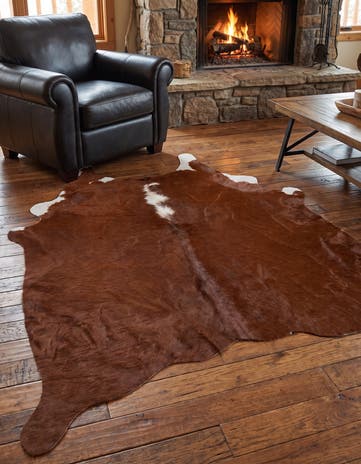 130cm x 135cm Cowhide Leather Vloerkleed