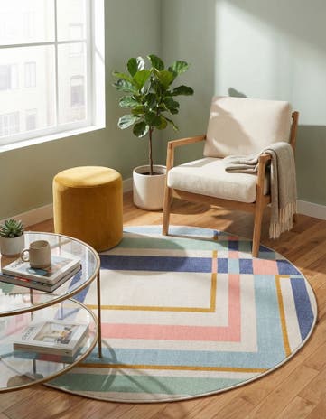 Lotus Round Rug