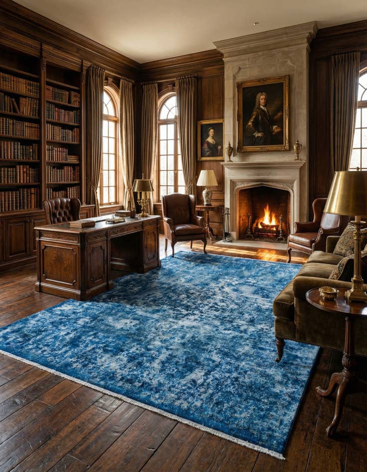 Detail image of 9' 7 x 13' 1 Vintage Royal Wool Rug