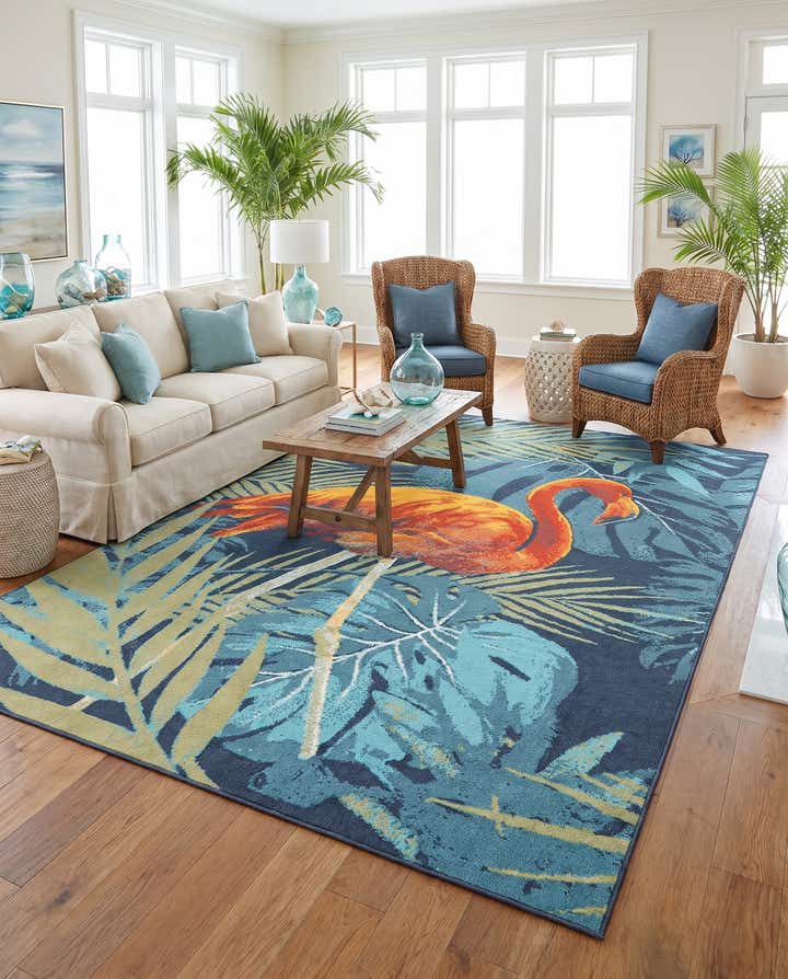 305cm x 430cm Easy-Clean Coastal Indoor / Outdoor Rug