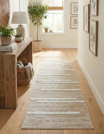 Ivory Abbey Runner Rug