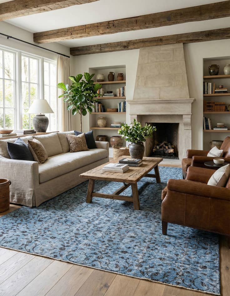 Detail image of 5' 1 x 8' 9 Ultra Vintage Wool Rug