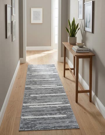 Gray Abbey Runner Rug