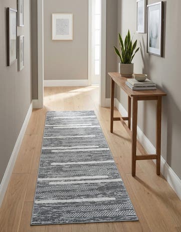 Gray Abbey Runner Rug