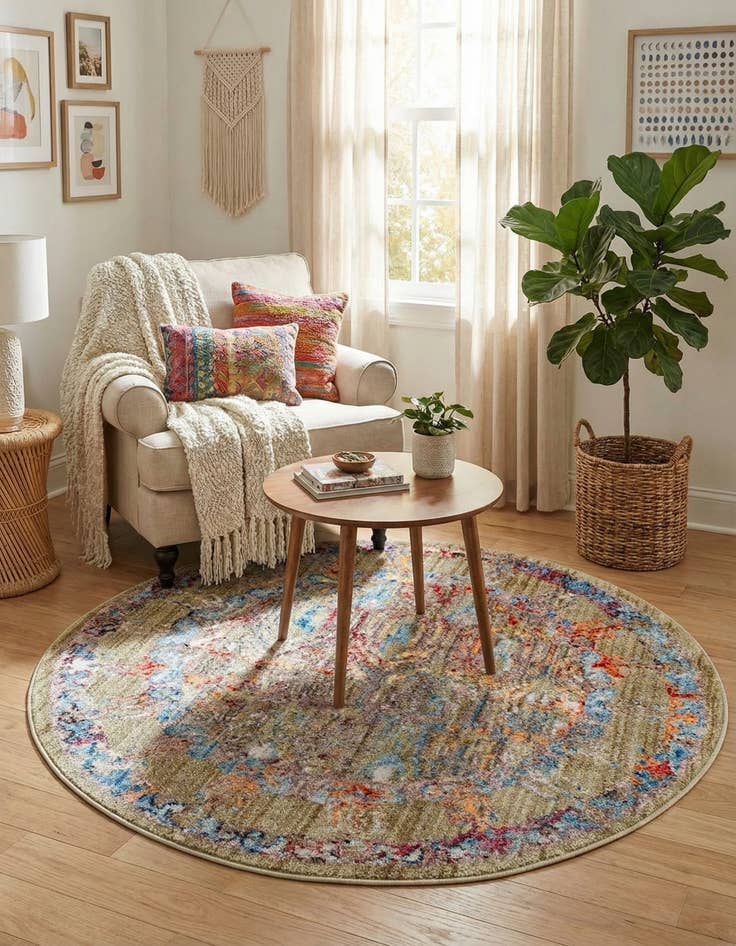 Detail image of  3' 3 x 3' 3 Williamsburg Round Rug