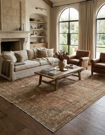 10' 3 x 13' Hand Knotted Ultra Vintage Persian Wool Rug