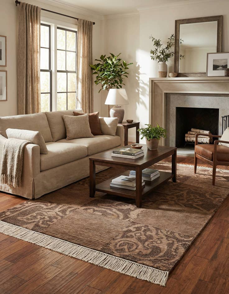 Detail image of  2' 9 x 4' 11  Hand Knotted Darya Wool Rug