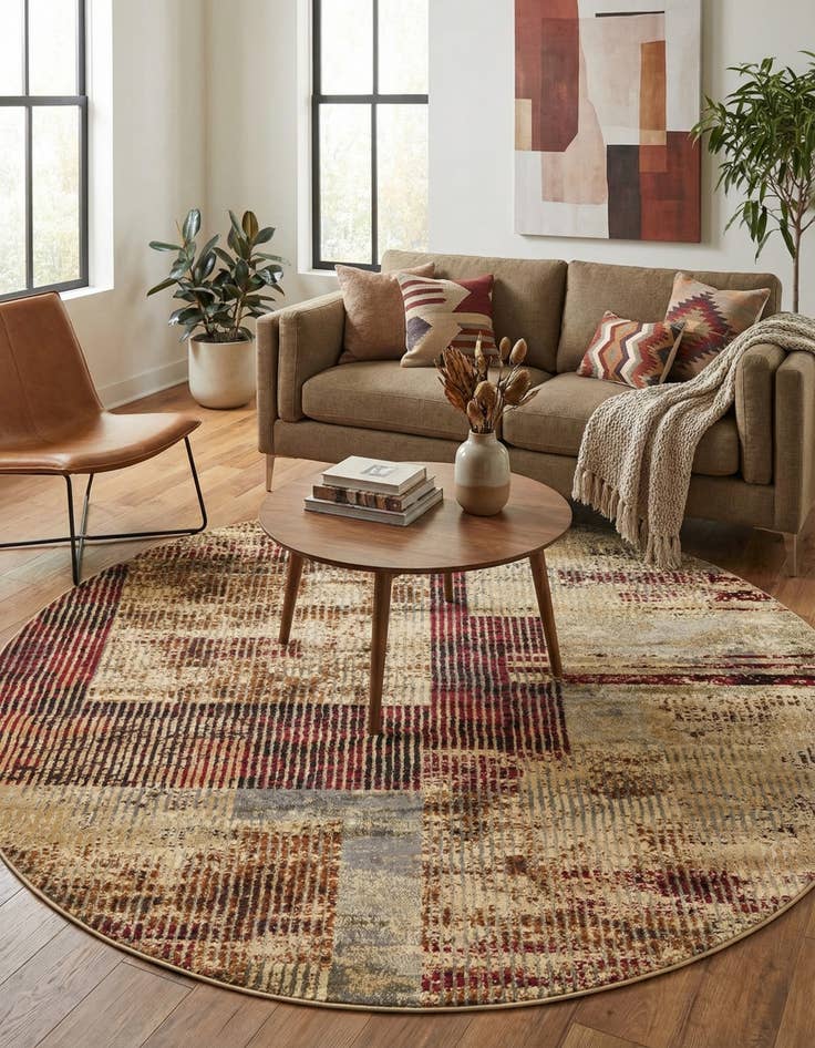 Detail image of 7' x 7' Saturn Round Rug