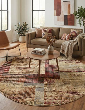 7' x 7' Saturn Round Rug
