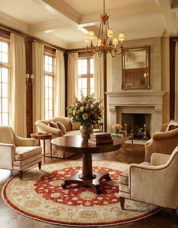 4' 7 x 5' Kaizar Round Rug