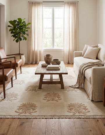 5' x 6' 4 Hand Knotted Darya Wool Rug