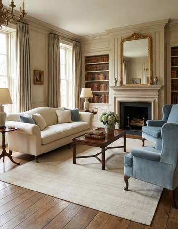 10' x 13' 1 Hand Woven Jill Zarin English Manor Farmhouse Wool Rug