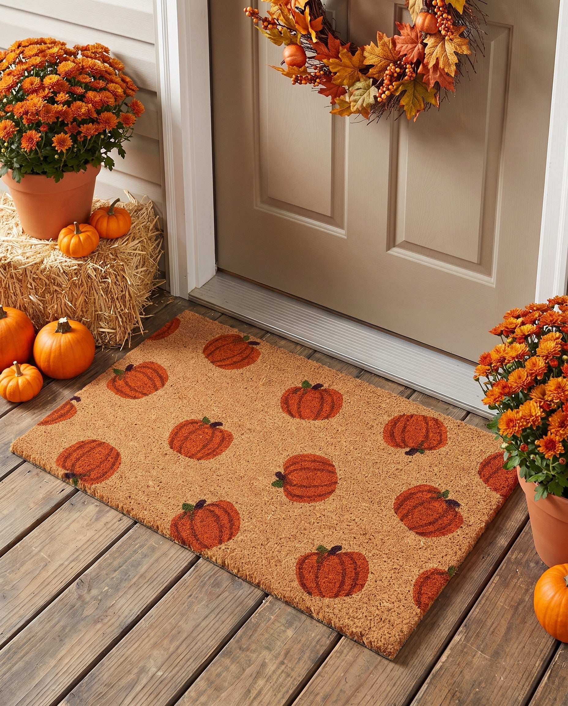 1' 6 x 2' 6 Pumpkins Doormat