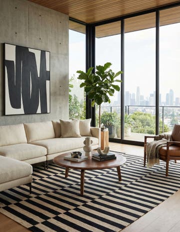 8' 7 x 11' 3 Hand Woven Kilim Modern Wool Rug