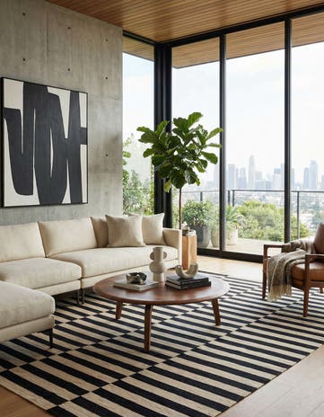 8' 7 x 11' 3 Hand Woven Kilim Modern Wool Rug