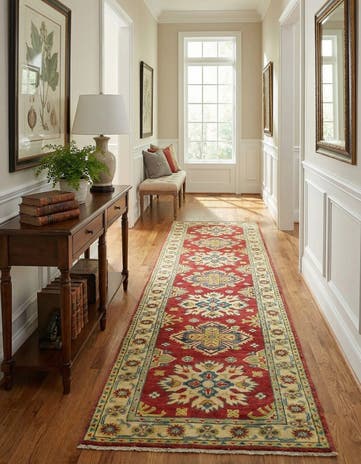 2' 7 x 9' 10 Hand Knotted Kazak Runner Rug