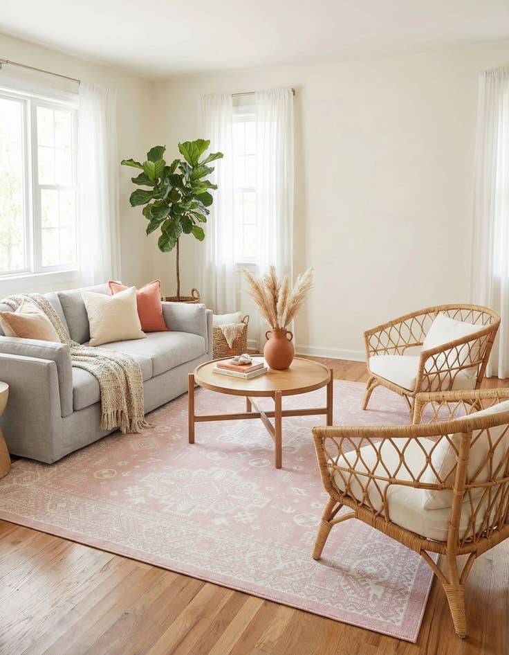 Detail image of 7' 10 x 11'  Washable Aztec Indoor / Outdoor Rug