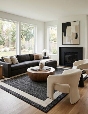 Black Angelica Rug