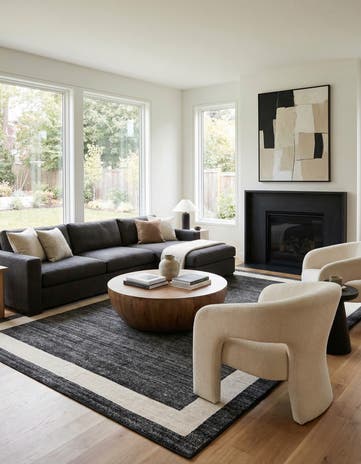 Black Angelica Rug