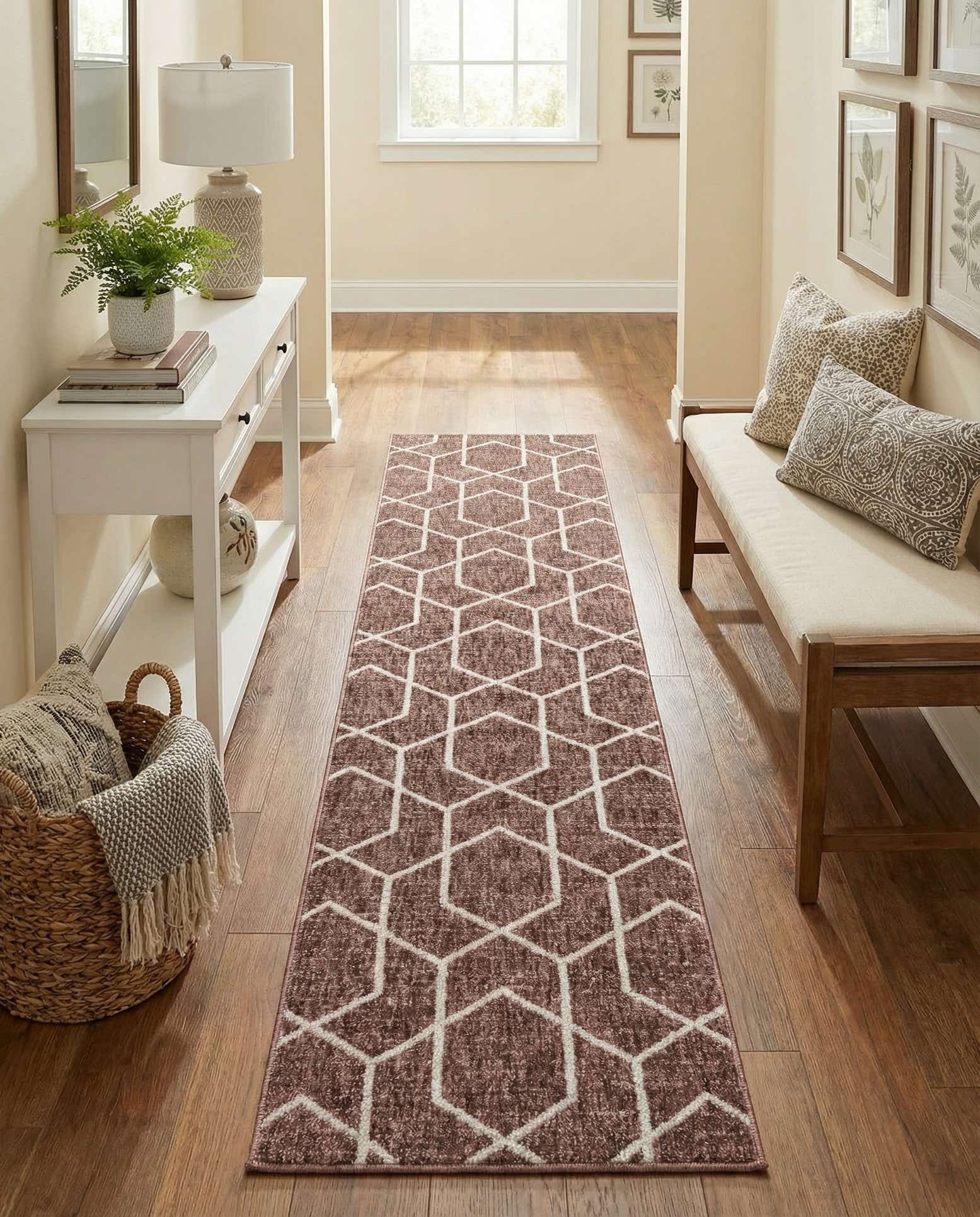 2' x 8' Eco Trellis Runner Rug