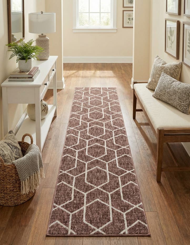 2' x 8' Eco Trellis Runner Rug