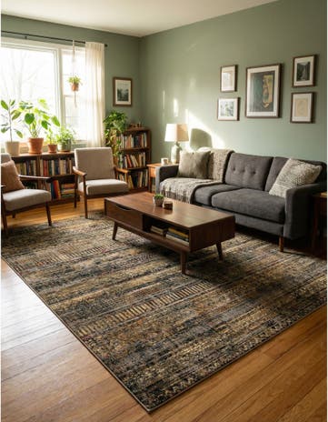 Blue Saturn Rug