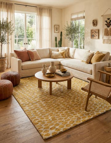 6' 1 x 9' Hand Knotted Moroccan Wool Rug