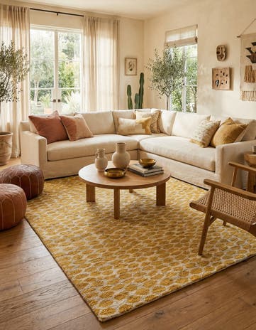 6' 1 x 9' Hand Knotted Moroccan Wool Rug