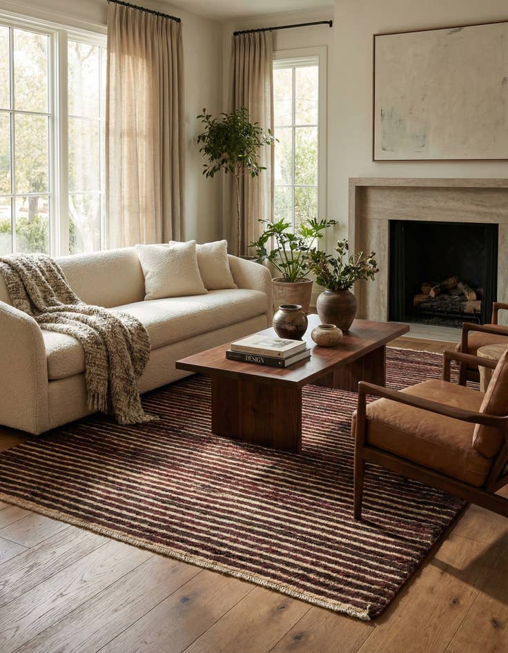 Detail image of 3' 1 x 5'  Hand Knotted Modern Ziegler Rug