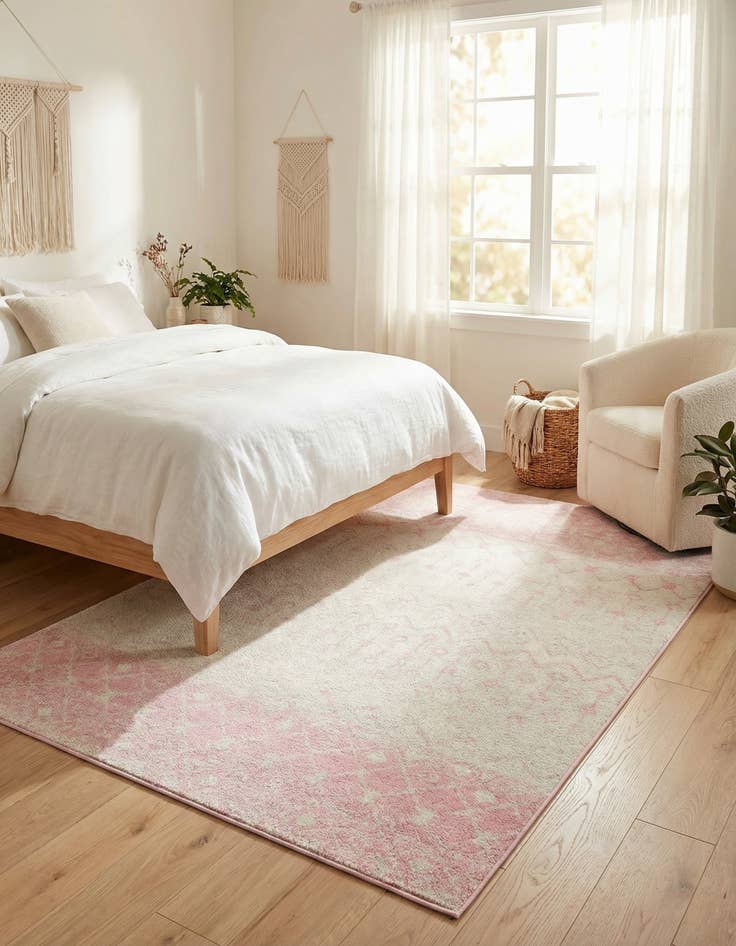 Detail image of  5' 3 x 8' Moroccan Trellis Rug