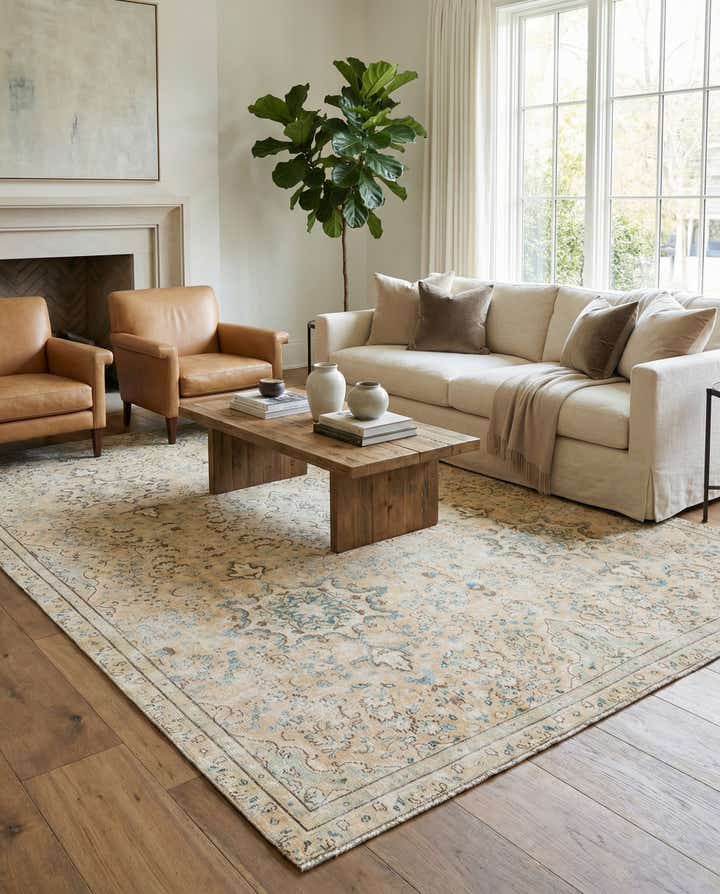 7' 1 x 10' 8 Hand Knotted Ultra Vintage Wool Rug