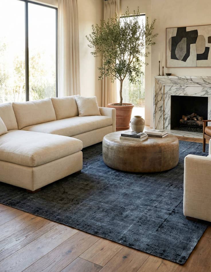 Detail image of  9' 3 x 12' 9  Hand Knotted Ultra Vintage Persian Wool Rug