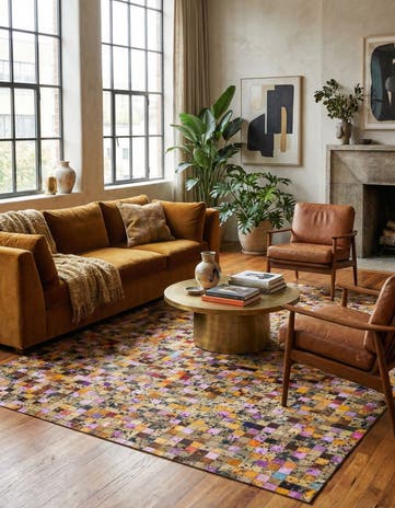 5' 4 x 8' Cowhide Rug