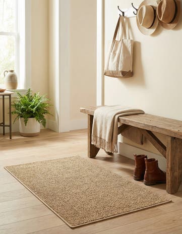 2' x 3' 1 Easy-Clean Solid Indoor / Outdoor Rug