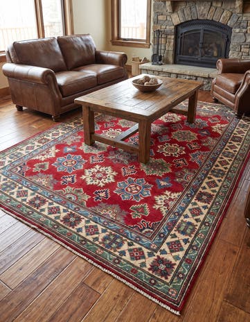 150cm x 215cm Handgeknüpft Kazak Teppich