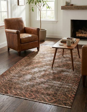 3' 6 x 6' 3 Hand Knotted Ultra Vintage Persian Wool Rug