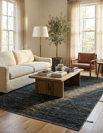 7' 9 x 10' 1 Hand Knotted Moroccan Wool Rug